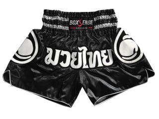 Muay Thai Kraťasy Boxsense : BXS-101-Černá