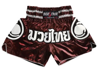 Muay Thai Kraťasy Boxsense : BXS-101-Vínově šedá