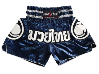 Muay Thai Kraťasy Boxsense : BXS-101-Tmavě modrá