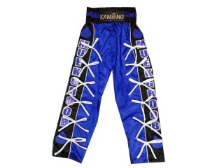 Vlastní kalhoty na kickbox : KNPANTS-005-Modrá-Černá
