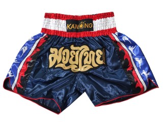 Kanong Muay Thai Šortky : KNS-149-Tmavě modrá