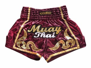 Kanong Retro Muay Thai šortky : KNSRTO-232-Vínově šedá