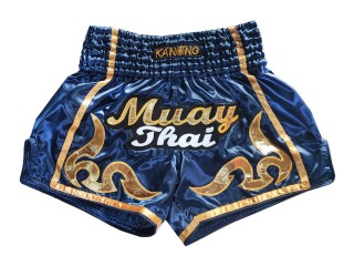 Kanong Retro Muay Thai šortky : KNSRTO-232-Tmavě modrá