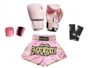 Muay Thai set pro děti : 121-Světle růžová