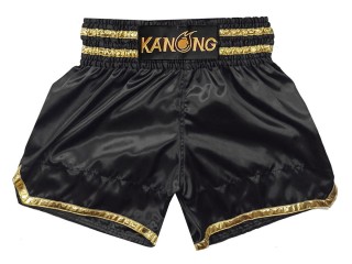 Zakázkové šortky Muay Thai s názvem : KNSCUST-1278-Černá