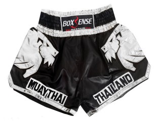 Boxsense Muay Thai Kick-box Trenky Šortky  : BXS-303 Černá