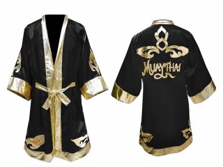 Kanong Personalizovaný Muay Thai Roucho : Černá Lai Thai