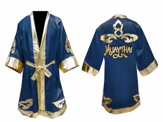 Kanong Muay Thai Fight Robe : Tmavě modrá Lai Thai