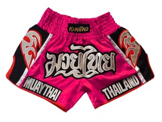 Kanong Retro Muay Thai Trenky : KNSRTO-207-Růžový