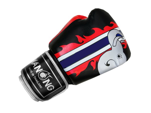 Kanong Thai Box Rukavice : Slon / černý