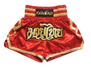 Kanong Muay Thai Kick-box Trenky Šortky  : KNS-121-Červené