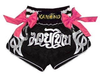 Kanong Muay Thai Kick-box Trenky Šortky  : KNS-127-Černá