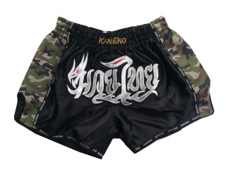 Kanong Retro Muay Thai Trenky : KNSRTO-231-Černá