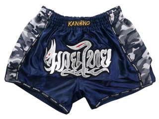 Kanong Retro Muay Thai Trenky : KNSRTO-231-Námořnická modrá