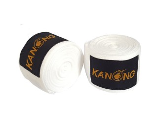 KANONG  Bandáže Thai Kick Box  :Bílý