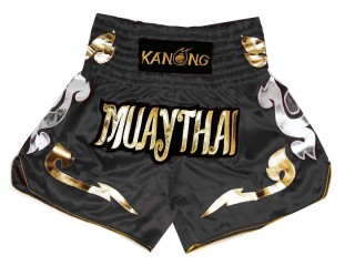 Kanong Muay Thai Kick-box Trenky Šortky  : KNS-126-Černá