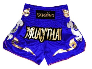 Kanong Muay Thai Kick-box Trenky Šortky  : KNS-126-Modrý