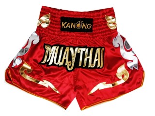Kanong Muay Thai Kick-box Trenky Šortky  : KNS-126-Červené