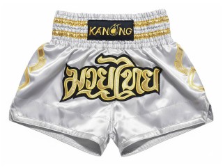 Kanong Muay Thai Šortky : KNS-121-Stříbrná