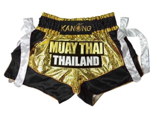Kanong Muay Thai Šortky : KNS-152-Zlatá-Černá