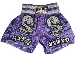 Lumpinee Muay Thai šortky : LUM-038-Fialová