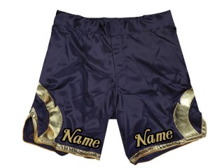 Přizpůsobte si šortky MMA přidejte název nebo logo: Navy
