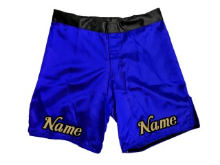 Zakázkové MMA šortky se jménem nebo logem: Modré