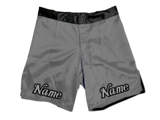 Vlastní design MMA šortky přidat název nebo logo: šedá