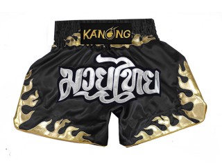 Kanong Muay Thai Kick-box Trenky Šortky  : KNS-145-Černá