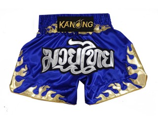 Kanong Muay Thai Kick-box Trenky Šortky  : KNS-145-Modrá