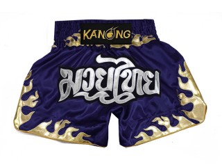 Kanong Muay Thai Kick-box Trenky Šortky  : KNS-145-Navy