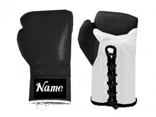 Personalizace Boxerské rukavice se šněrováním : Černo-bílá