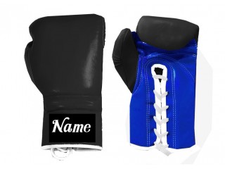 Personalizace Boxerské rukavice se šněrováním : Černo-Modrá