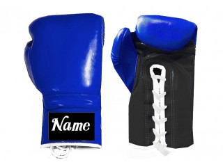 Personalizace Boxerské rukavice se šněrováním : Modro-černé