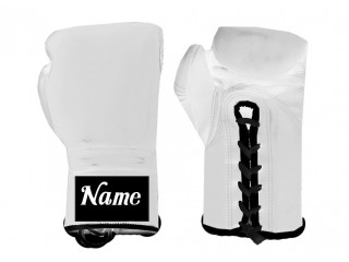 Personalizace Boxerské rukavice se šněrováním : Bílý