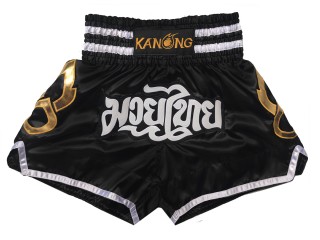 Kanong Muay Thai Kick-box Trenky Šortky  : KNS-143-Černá