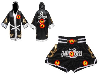 Kanong Muay Thai boxerské plášť + Kanong Muay Thai Trenky