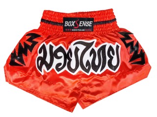 Muay Thai Trenky Boxsense : BXS-090-Červené