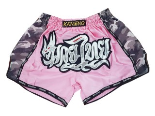 Kanong Retro Muay Thai Trenky : KNSRTO-231-Růžový