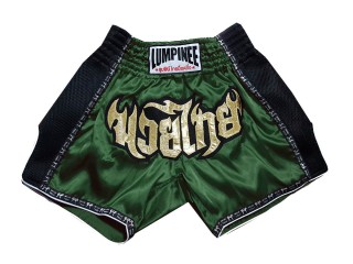 Lumpinee Retro Muay Thai Trenky pro děti: LUMRTO-003-tmavozelený-K