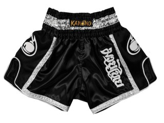 Kanong Retro Muay Thai Trenky : KNSRTO-208-Černá