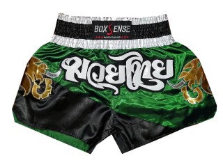 Muay Thai Trenky Boxsense : BXS-091-Zelená