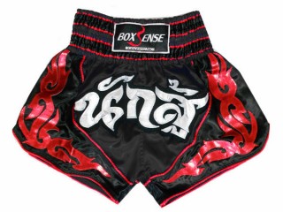 Muay Thai Trenky Boxsense : BXS-063-Černá