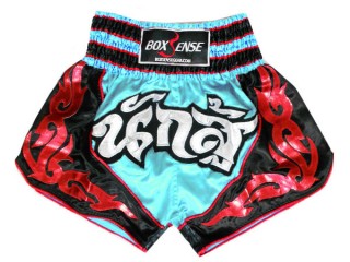 Muay Thai Trenky Boxsense : BXS-063-Světle modrá