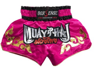 Muay Thai Trenky Boxsense : BXS-092-Tmavě růžová
