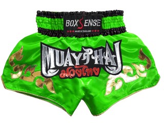 Muay Thai Trenky Boxsense : BXS-092-Limetkově zelená