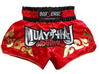 Muay Thai Trenky Boxsense : BXS-092-Červené