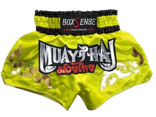 Muay Thai Trenky Boxsense : BXS-092-Žlutá