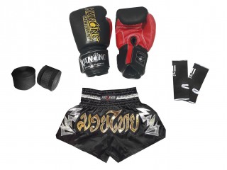 Muay Thai kompletní sada pro děti : Černá