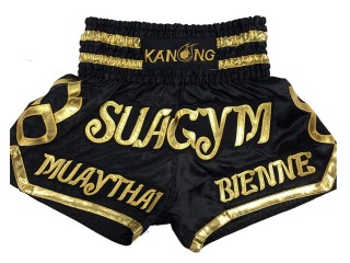 Personalizace Muay Thai Trenky : KNSCUST-1001 Černá